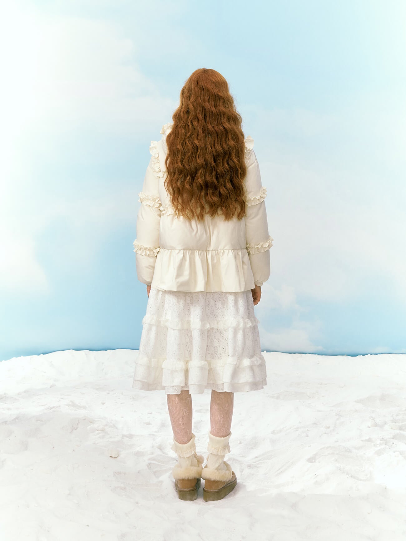 Dreamy Flounce Bow Down Jacket