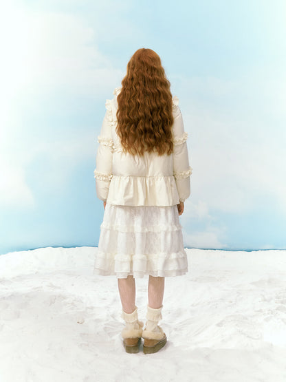 Dreamy Flounce Bow Down Jacket