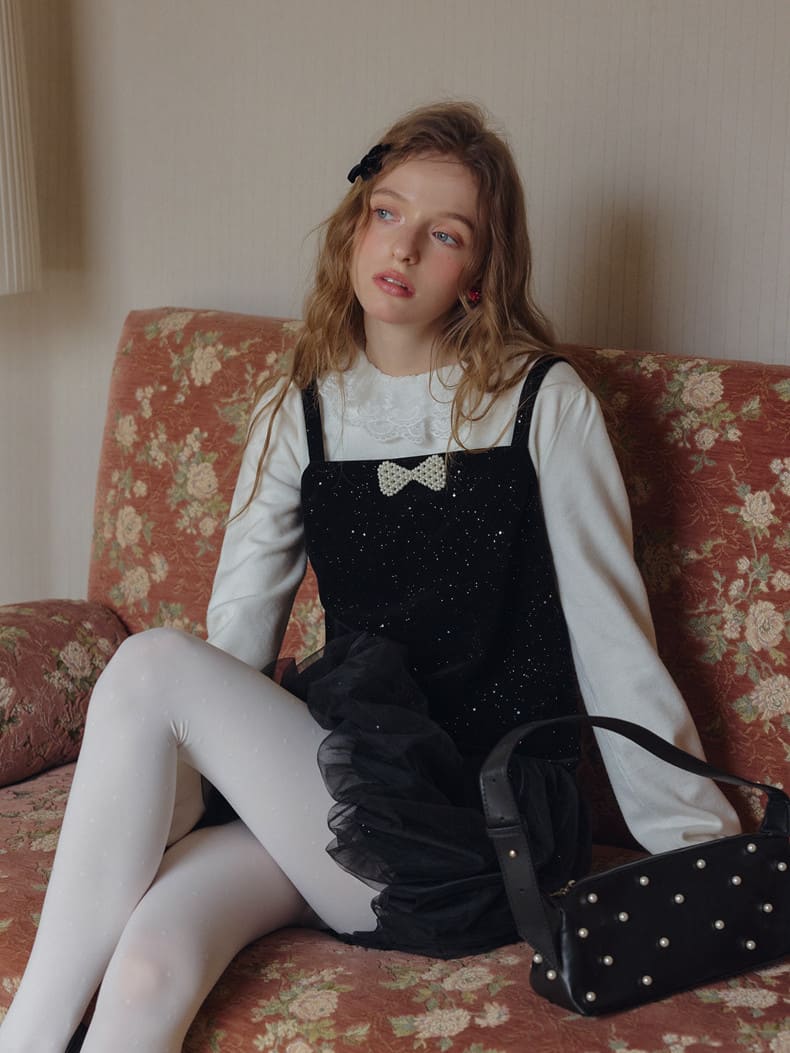 Twinkle Night Velvet Layered Dress