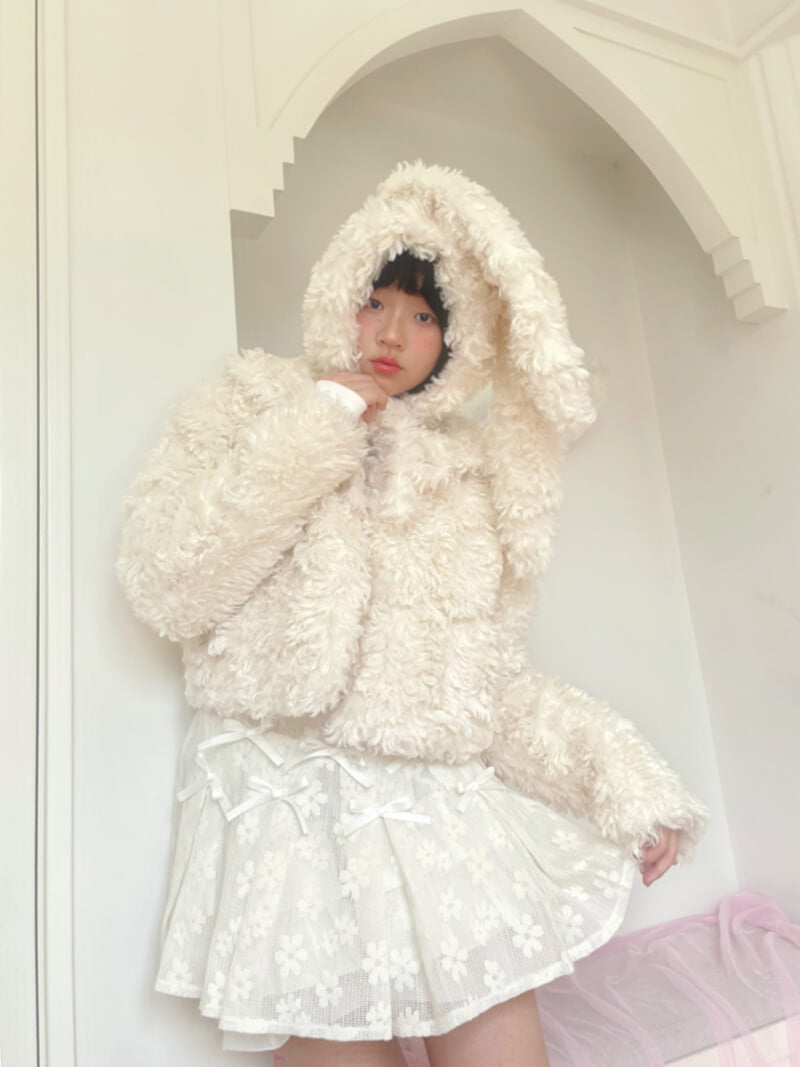 Sugar Fluff Ribbon Collar Jacket（全2色）