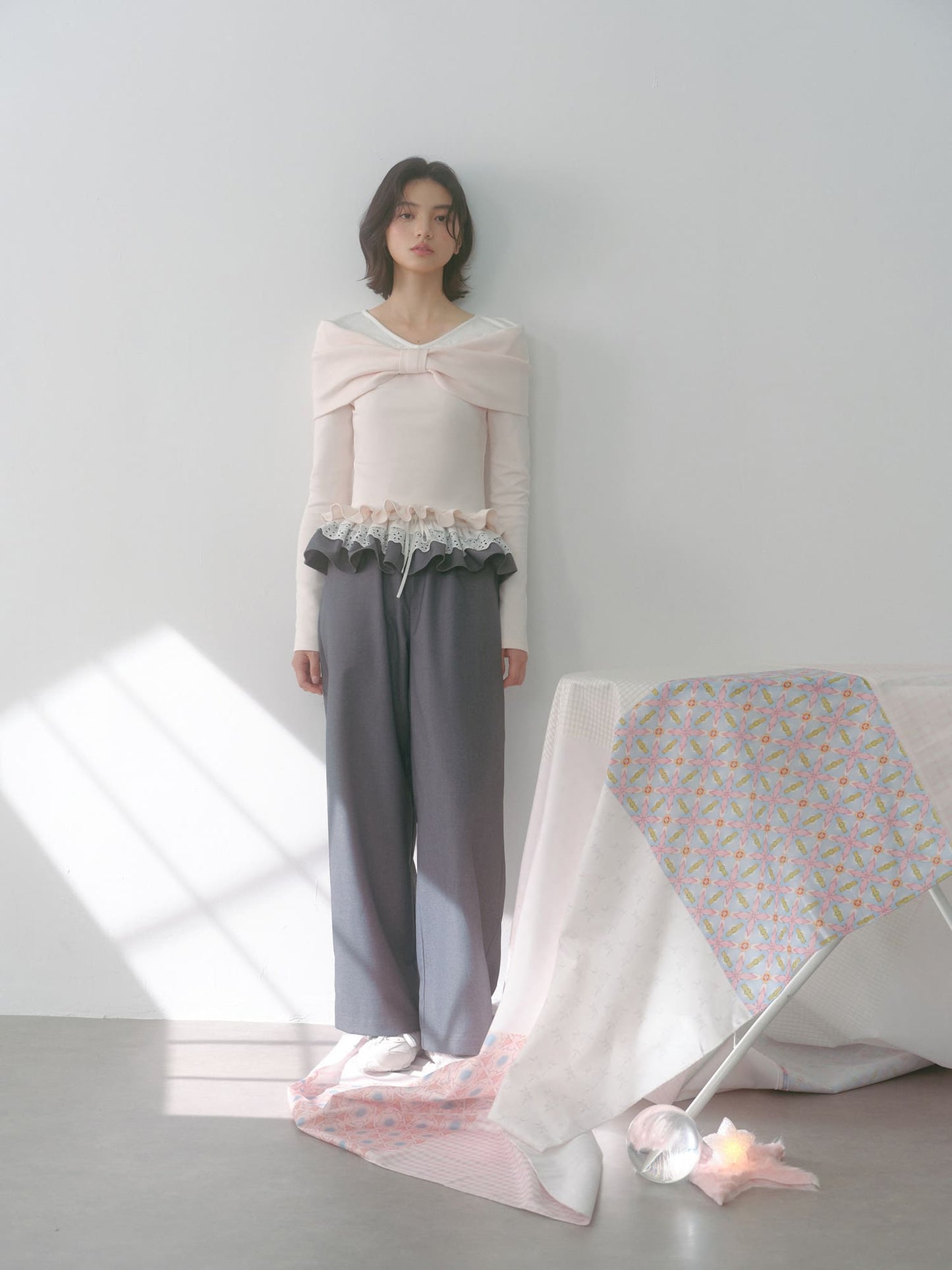 Romantic Ribbon Slim Fit Top