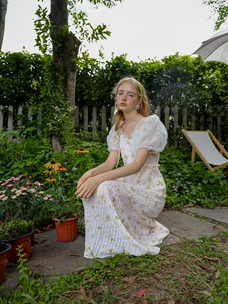 Glitter Flower 2way Dress