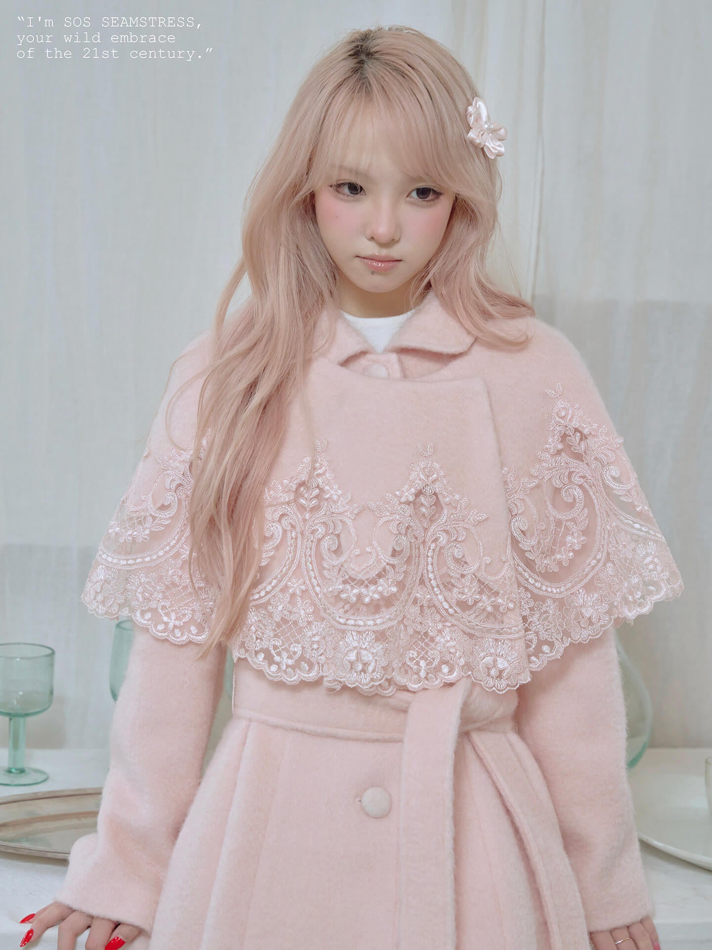 Blossom Lace Mantle Coat