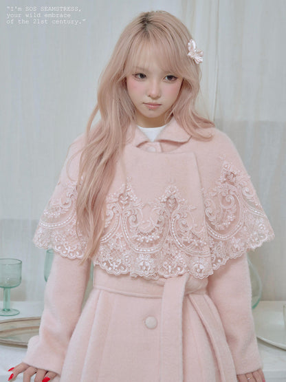 Blossom Lace Mantle Coat