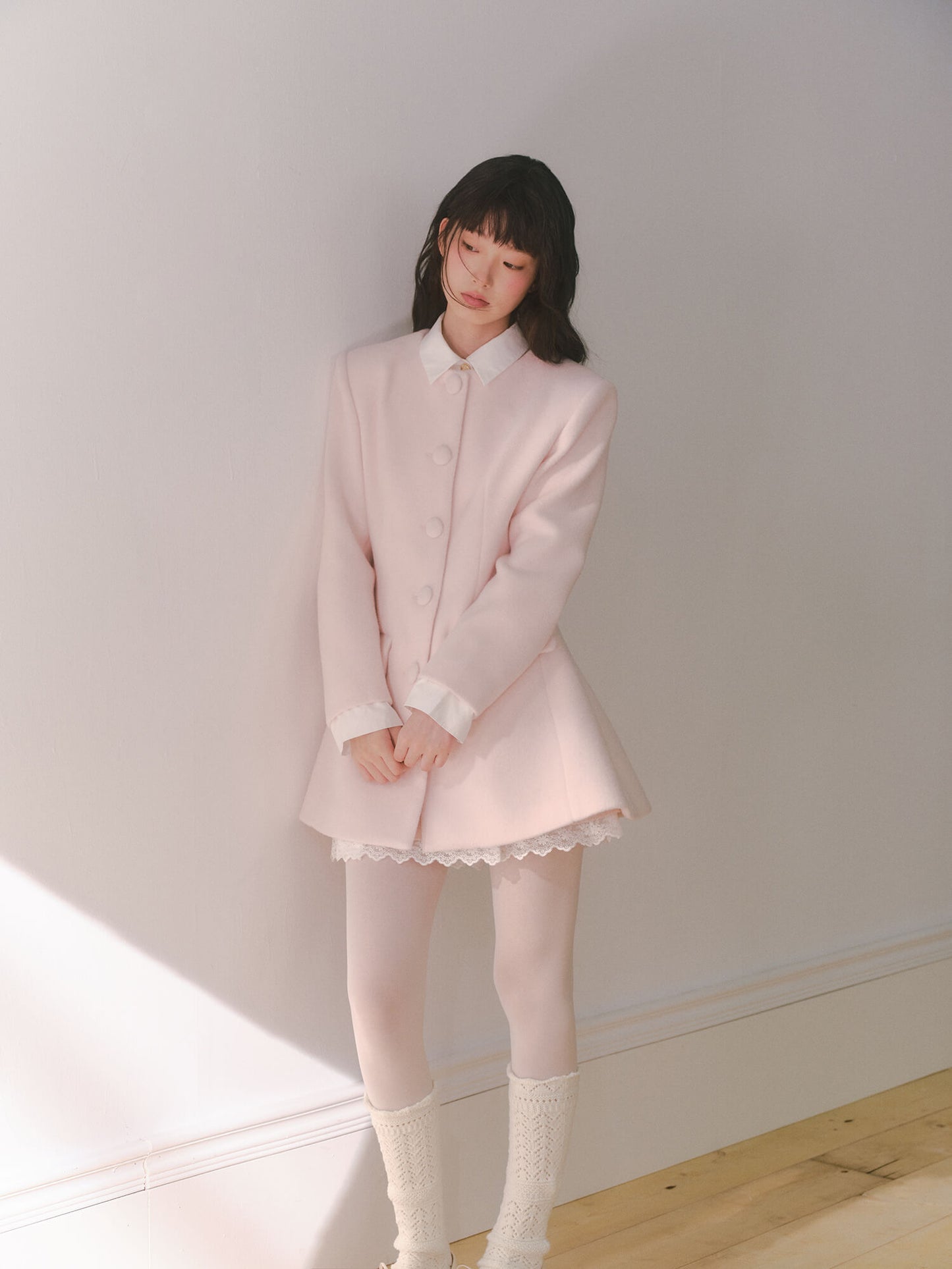 Pink Grace Silhouette Coat