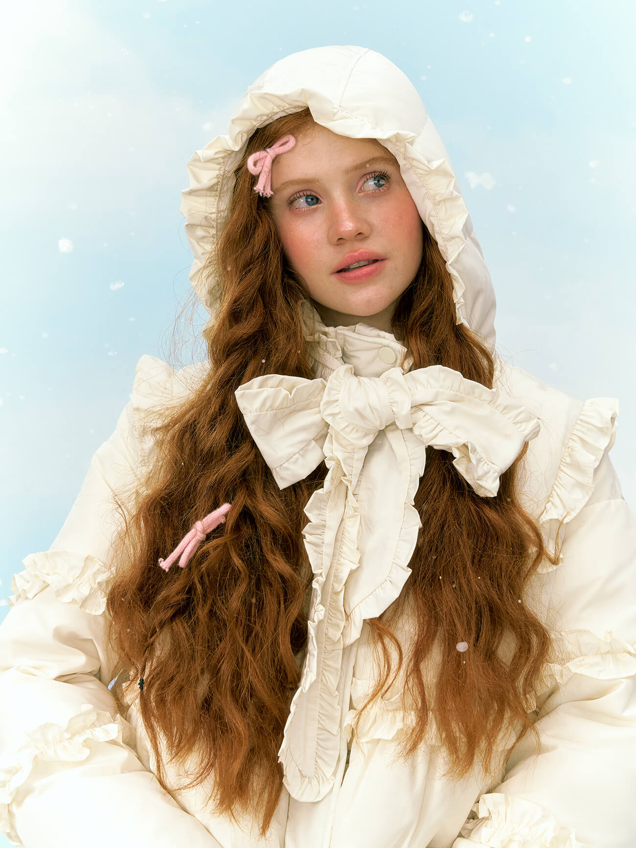 Dreamy Flounce Bow Down Jacket