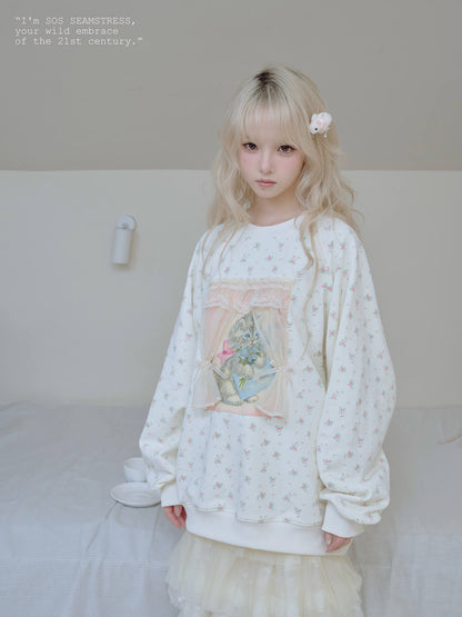 Dreamy Kitten Cameo Sweatshirt