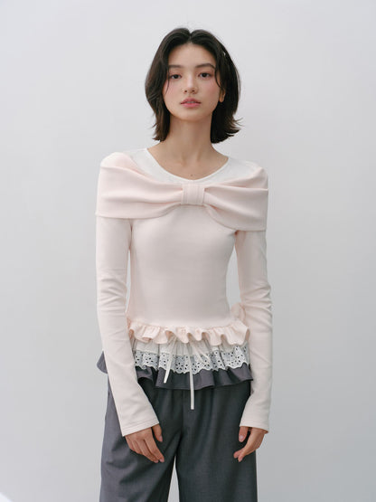 Romantic Ribbon Slim Fit Top