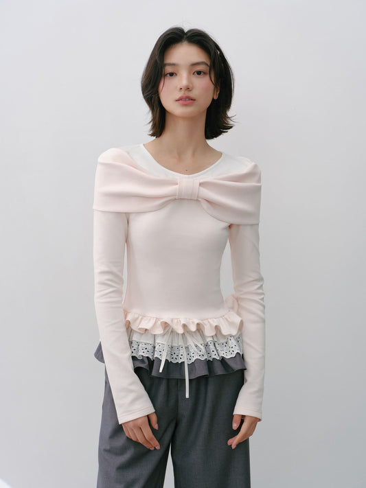 Romantic Ribbon Slim Fit Top