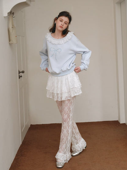 Sheer Romance Layered Pants