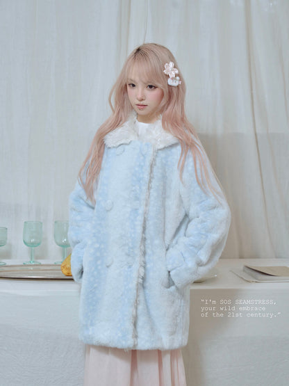 Frosty Mist Faux Fur Coat