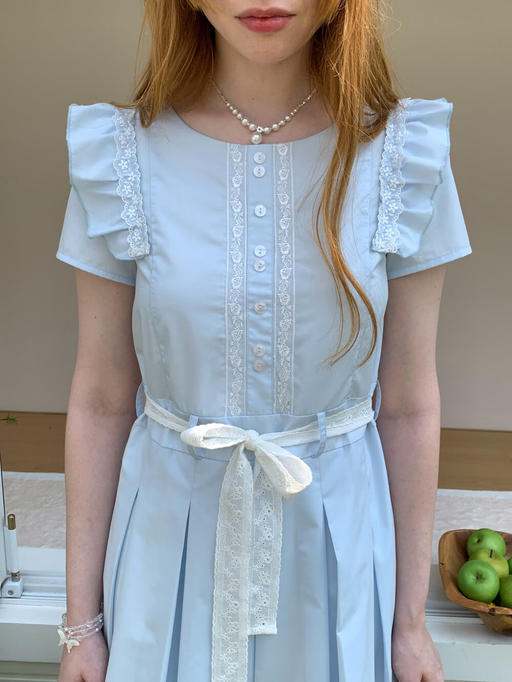 Angelic Puff Sleeve Lace Dress