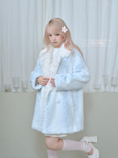 Frosty Mist Faux Fur Coat