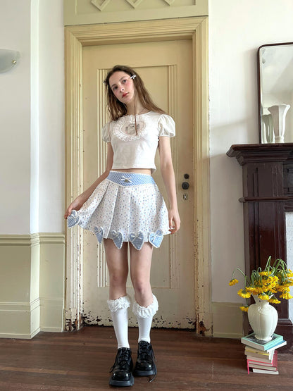 Sugar Pop Heart Ribbon Skirt