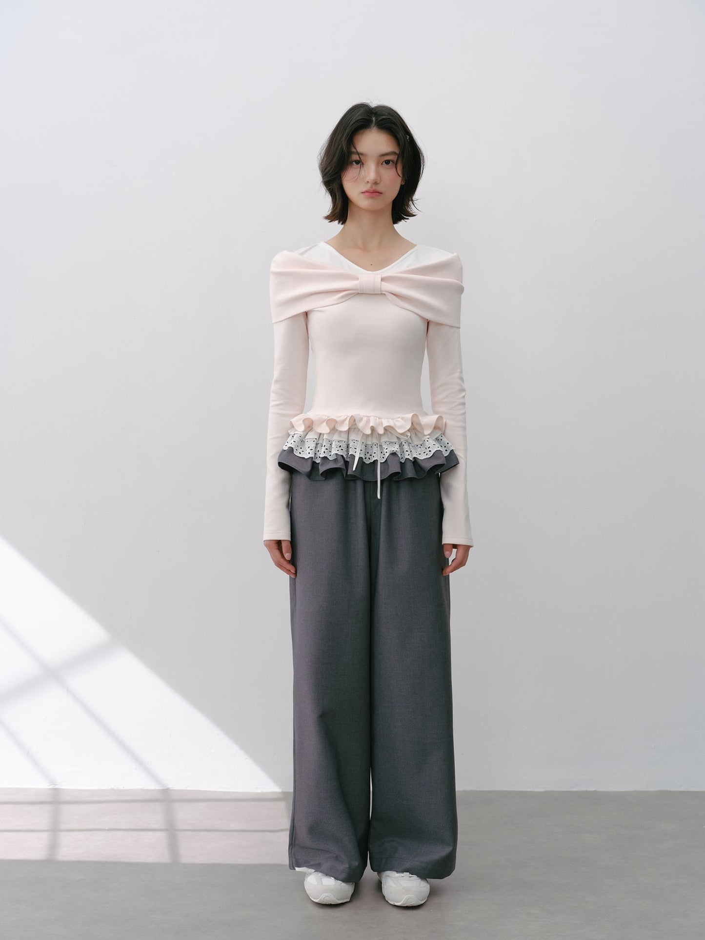 Romantic Ribbon Slim Fit Top