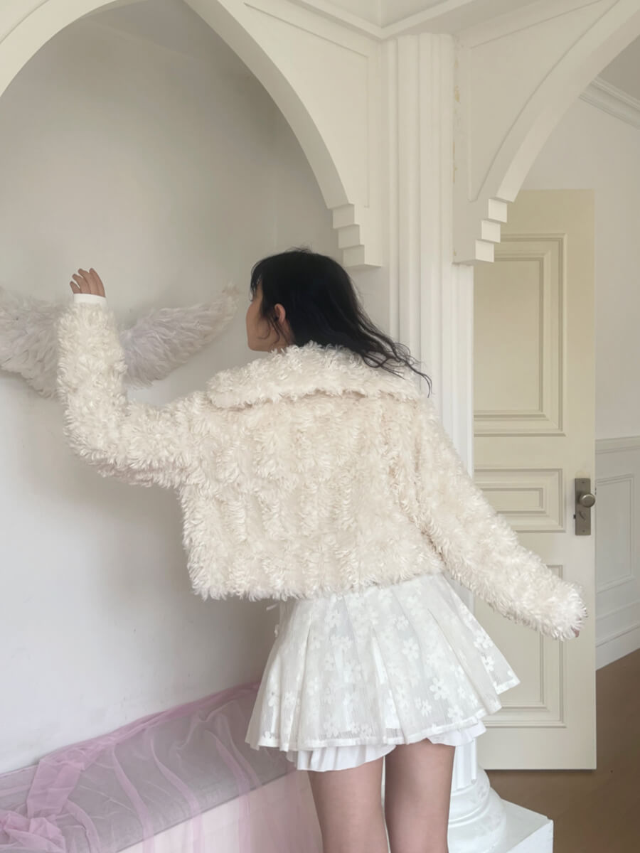 Sugar Fluff Ribbon Collar Jacket（全2色）