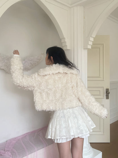 Sugar Fluff Ribbon Collar Jacket（全2色）