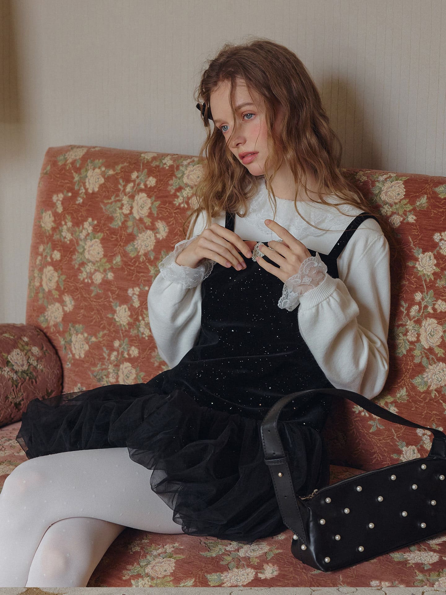 Twinkle Night Velvet Layered Dress