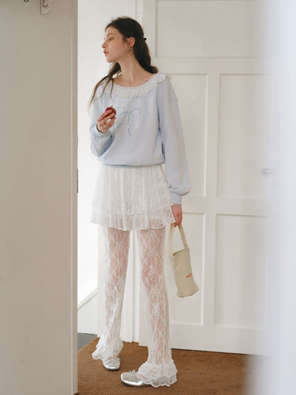 Sheer Romance Layered Pants