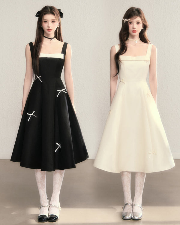 Romantic Ribbon Strap Dress（全2色）