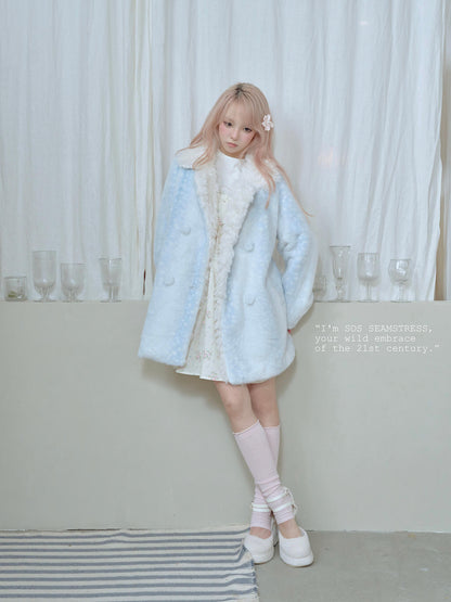 Frosty Mist Faux Fur Coat