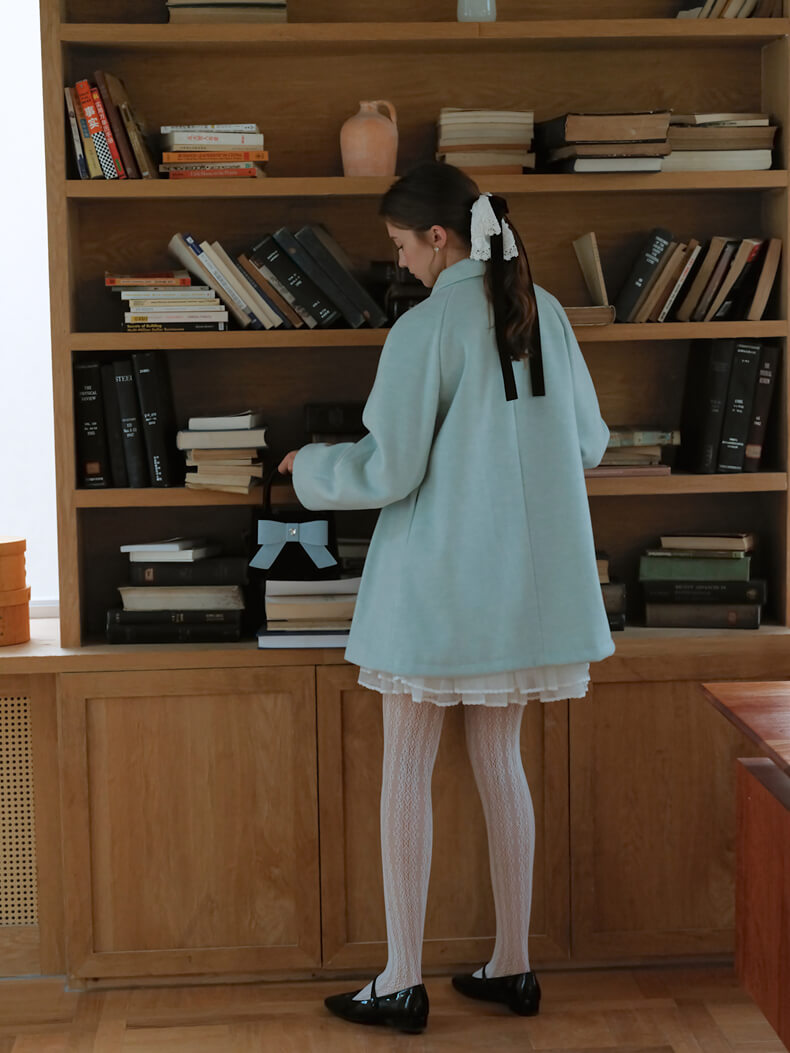 Mint Breeze Classic Flare Coat