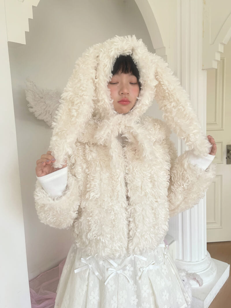 Sugar Fluff Ribbon Collar Jacket（全2色）