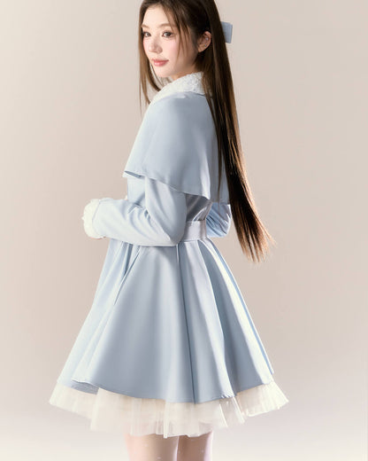 Romantic Cape Flare Dress Coat（全2色）