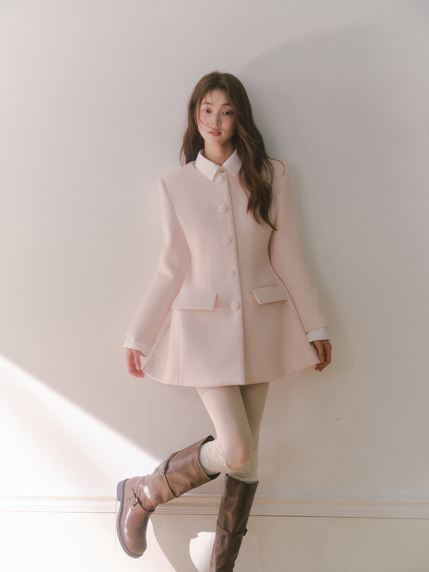 Pink Grace Silhouette Coat