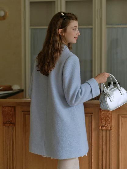 Crystal Mist Double-Breasted Coat