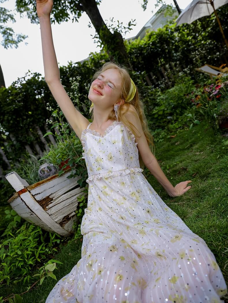 Glitter Flower 2way Dress