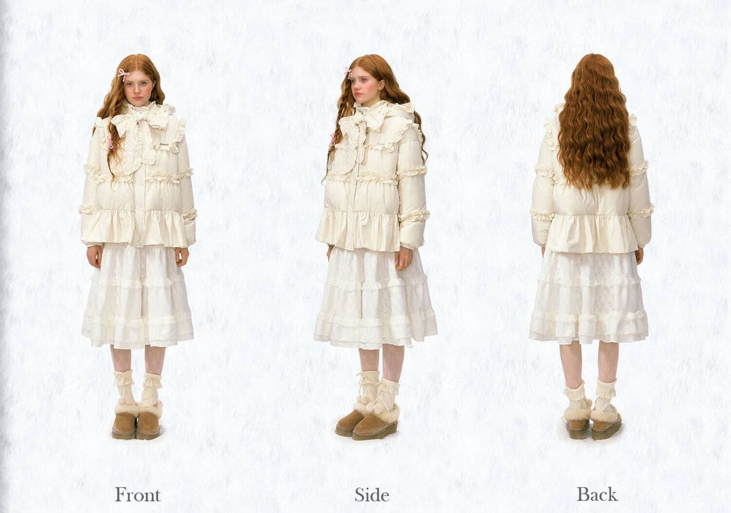 Dreamy Flounce Bow Down Jacket
