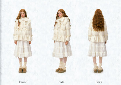 Dreamy Flounce Bow Down Jacket