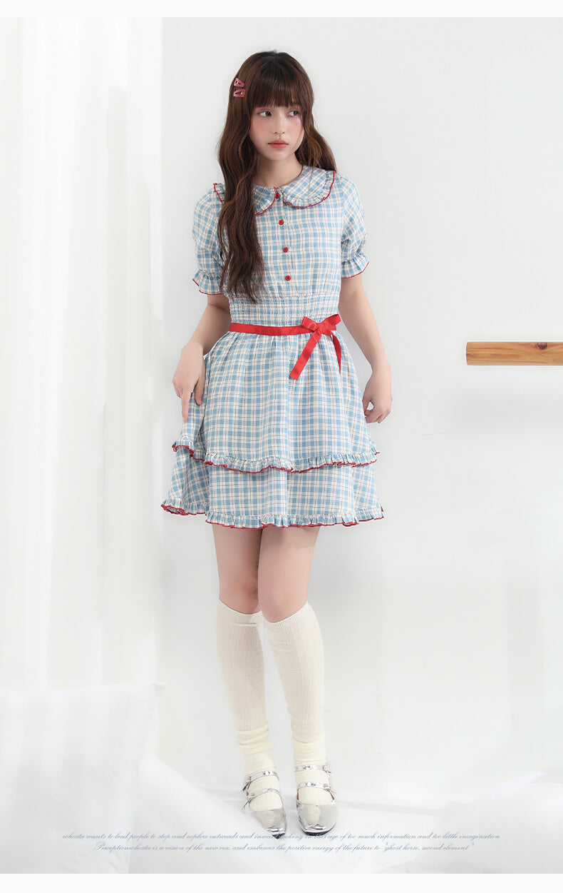 Cherry Pop Checked Dress