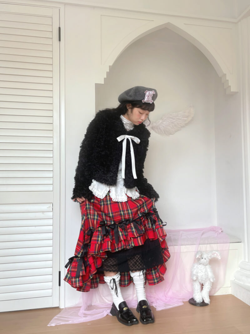 Sugar Fluff Ribbon Collar Jacket（全2色）