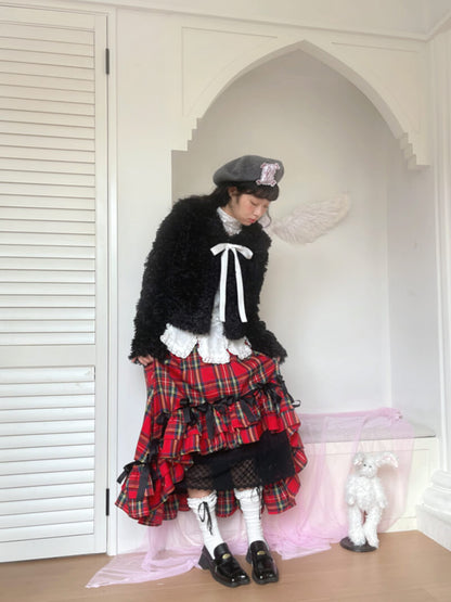 Sugar Fluff Ribbon Collar Jacket（全2色）