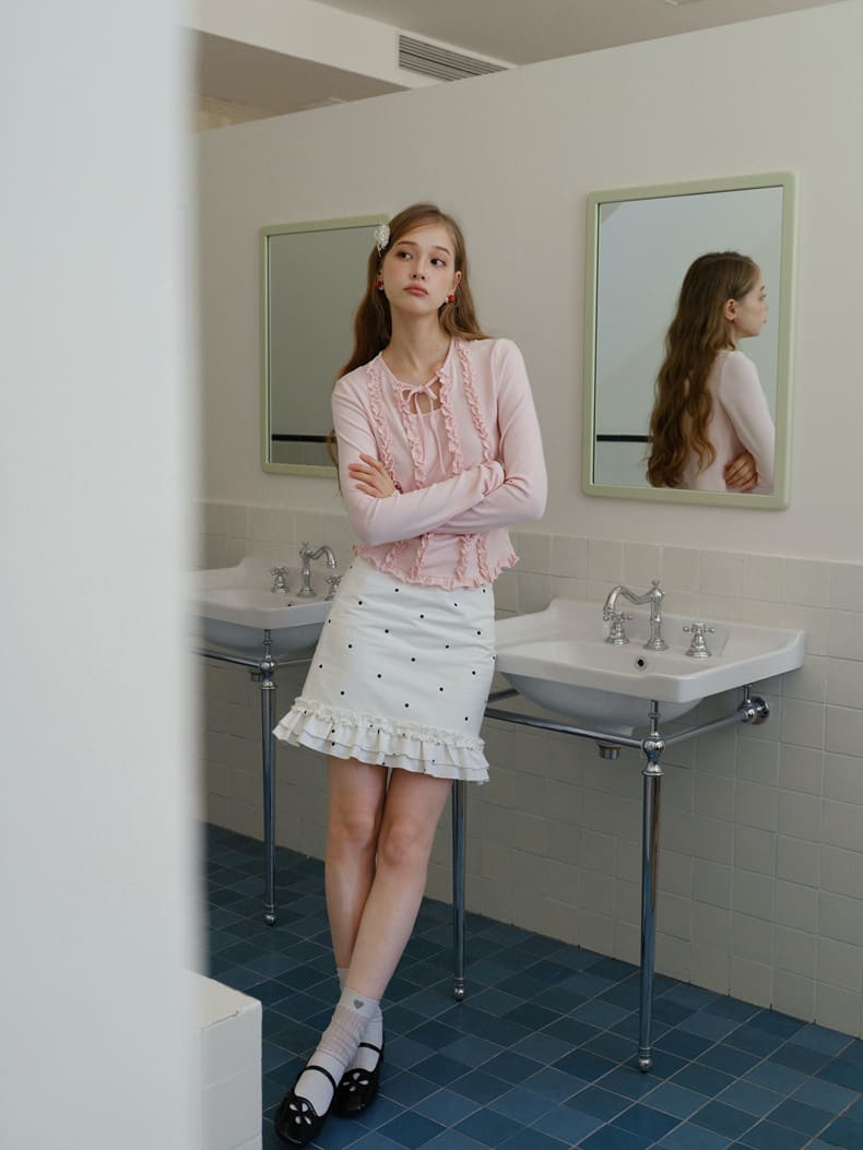 Romantic Sheer Back Ribbon Top