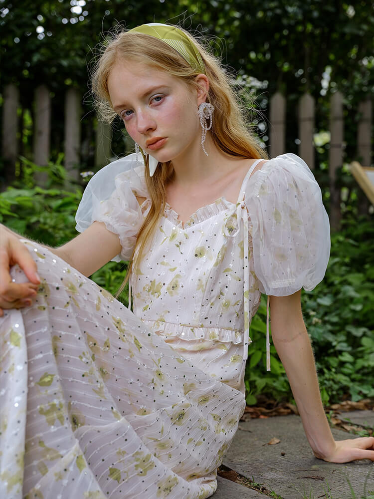 Glitter Flower 2way Dress