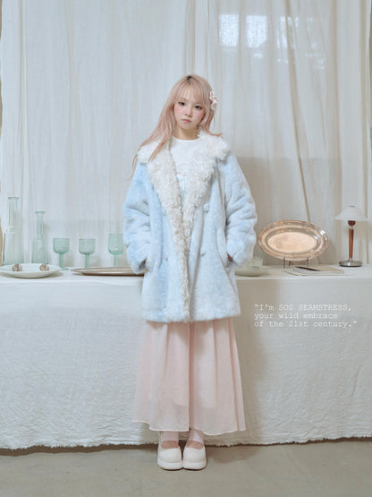 Frosty Mist Faux Fur Coat