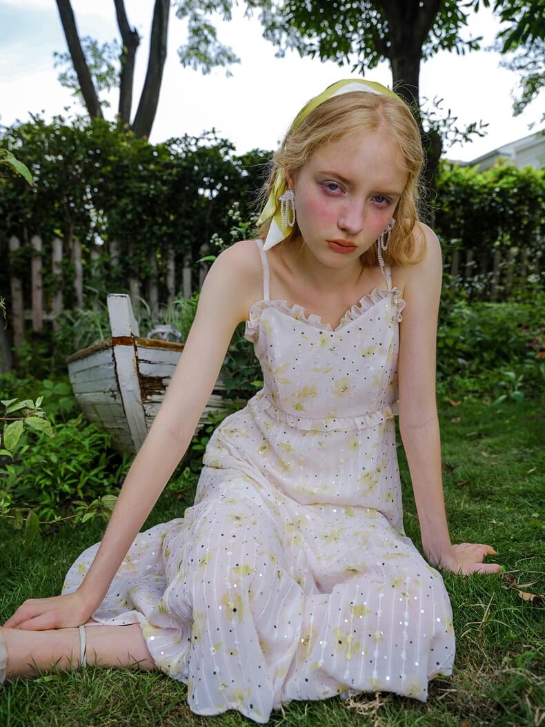 Glitter Flower 2way Dress