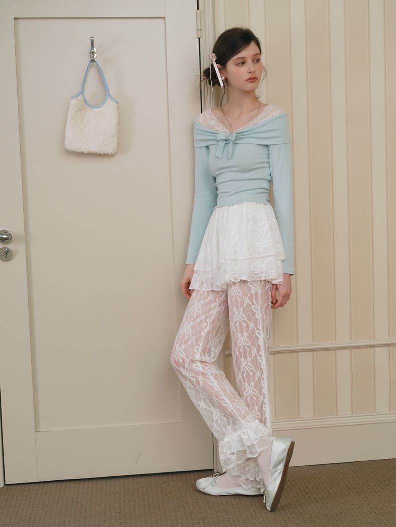 Sheer Romance Layered Pants