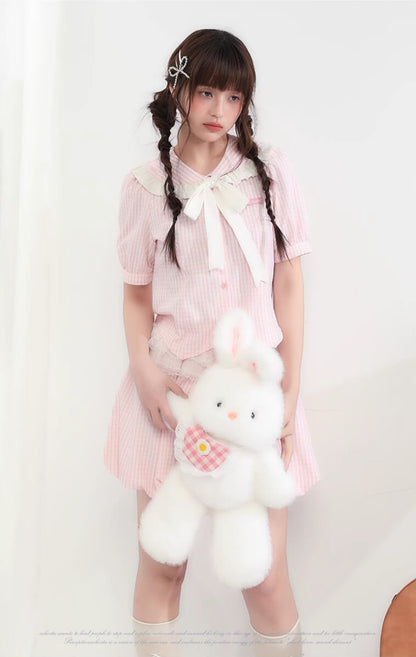 Candy lace gingham ribbon setup