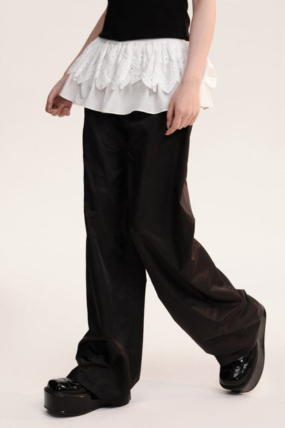 Tiered Frill Accent Pants