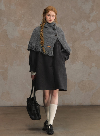 Timeless Gingham Panel A-line Coat