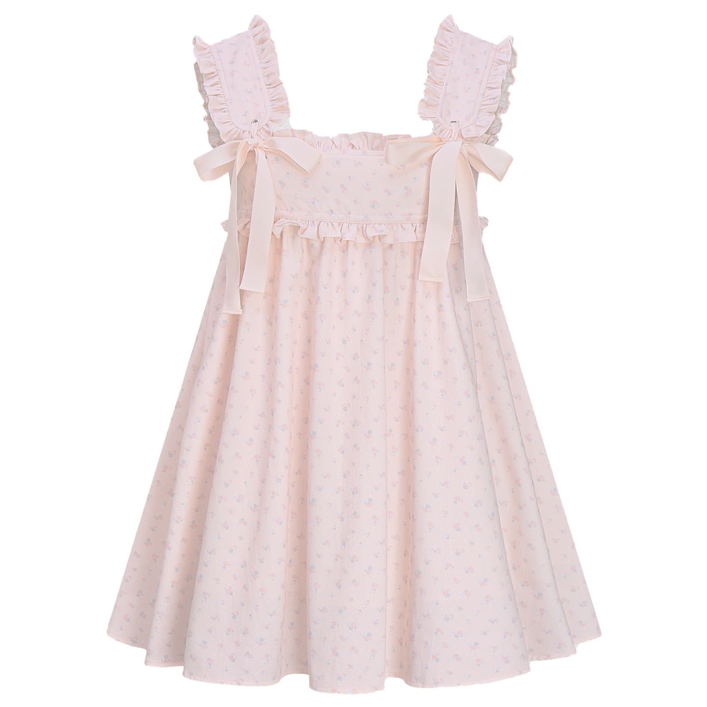 Grace Floral Ribbon Shoulder Dress