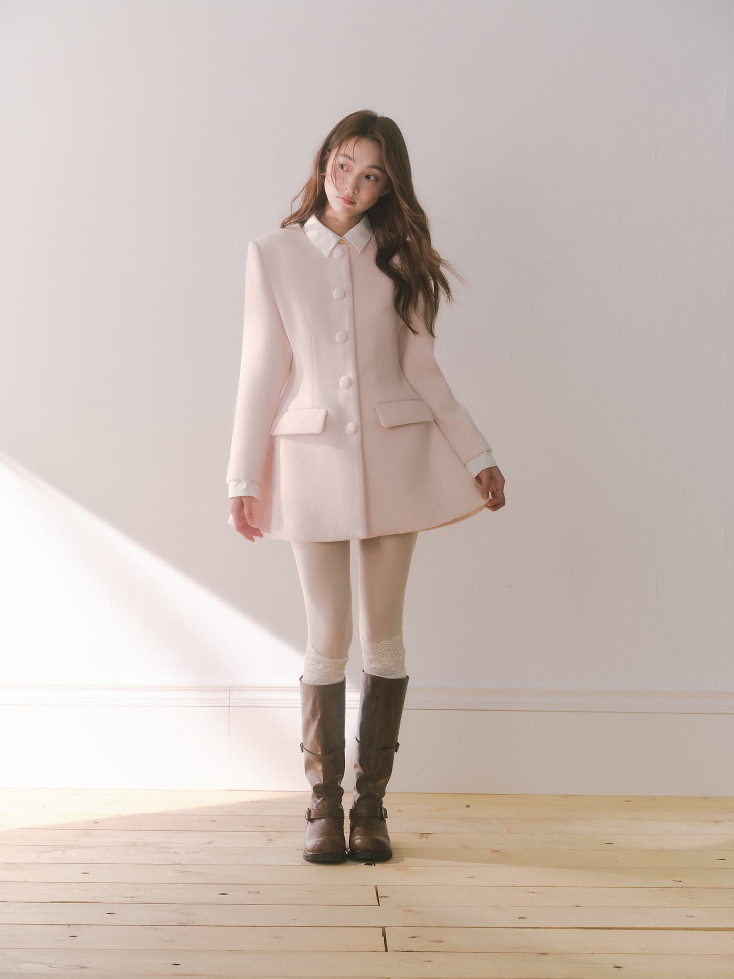 Pink Grace Silhouette Coat
