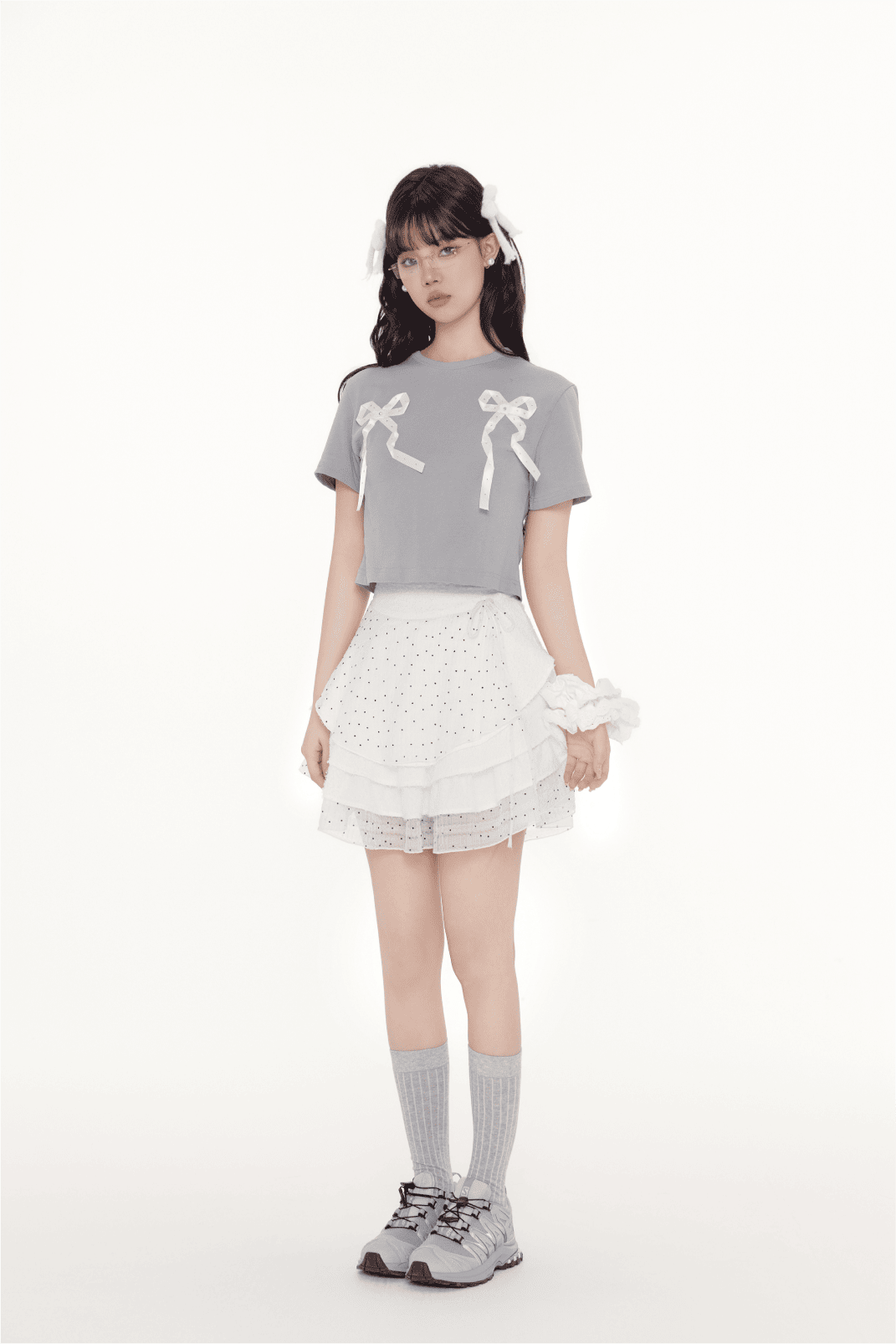 Sweet Double Ribbon T-shirt（全2色）