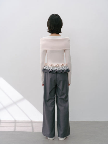 Romantic Ribbon Slim Fit Top