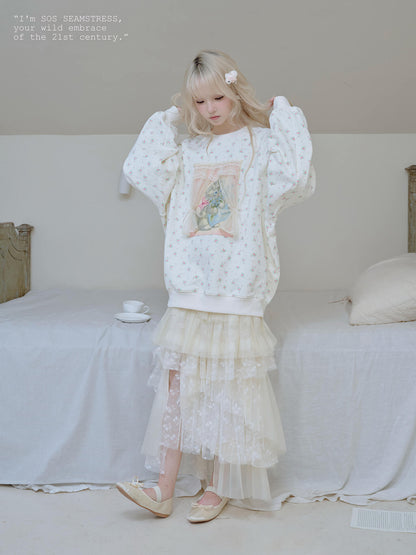 Dreamy Kitten Cameo Sweatshirt