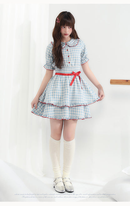 Cherry Pop Checked Dress